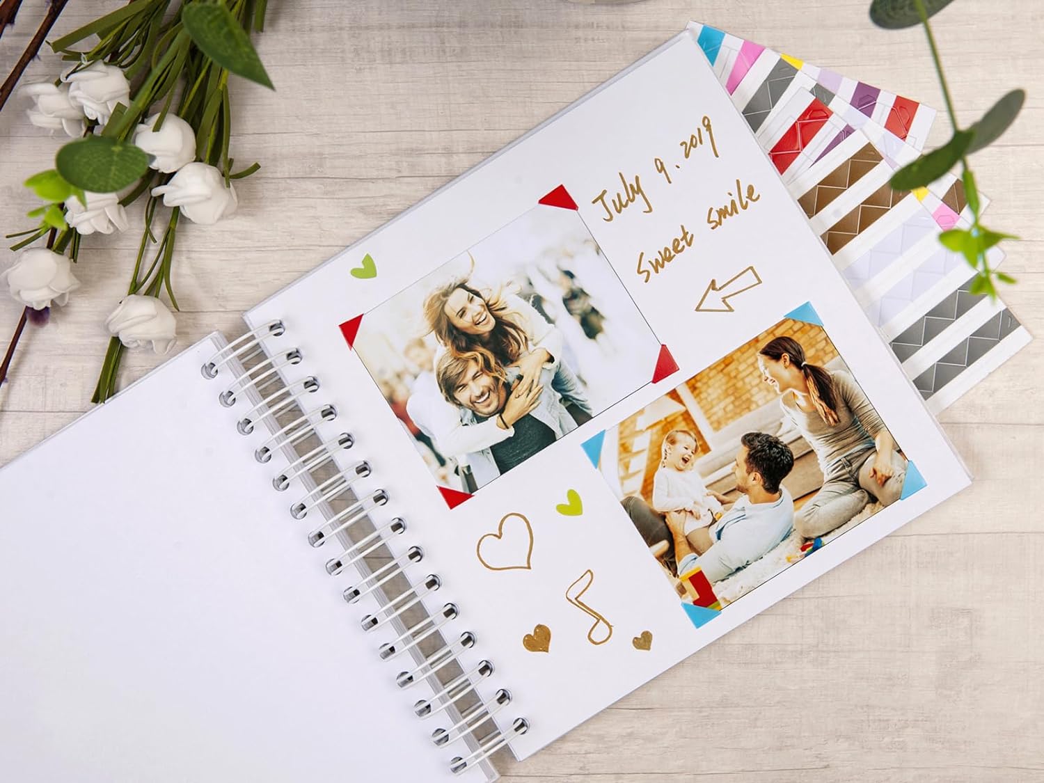 DIY Scrapbook, Photo Album, Thick Kraft Blank White Paper, Memory Book for Wedding and Anniversary -8 x 8 Inch(80 Pages) DIY Scrapbook, Photo Album, Thick Kraft Blank White Paper, Memory Book for Wedding and Anniversary -8 x 8 Inch(80 Pages)